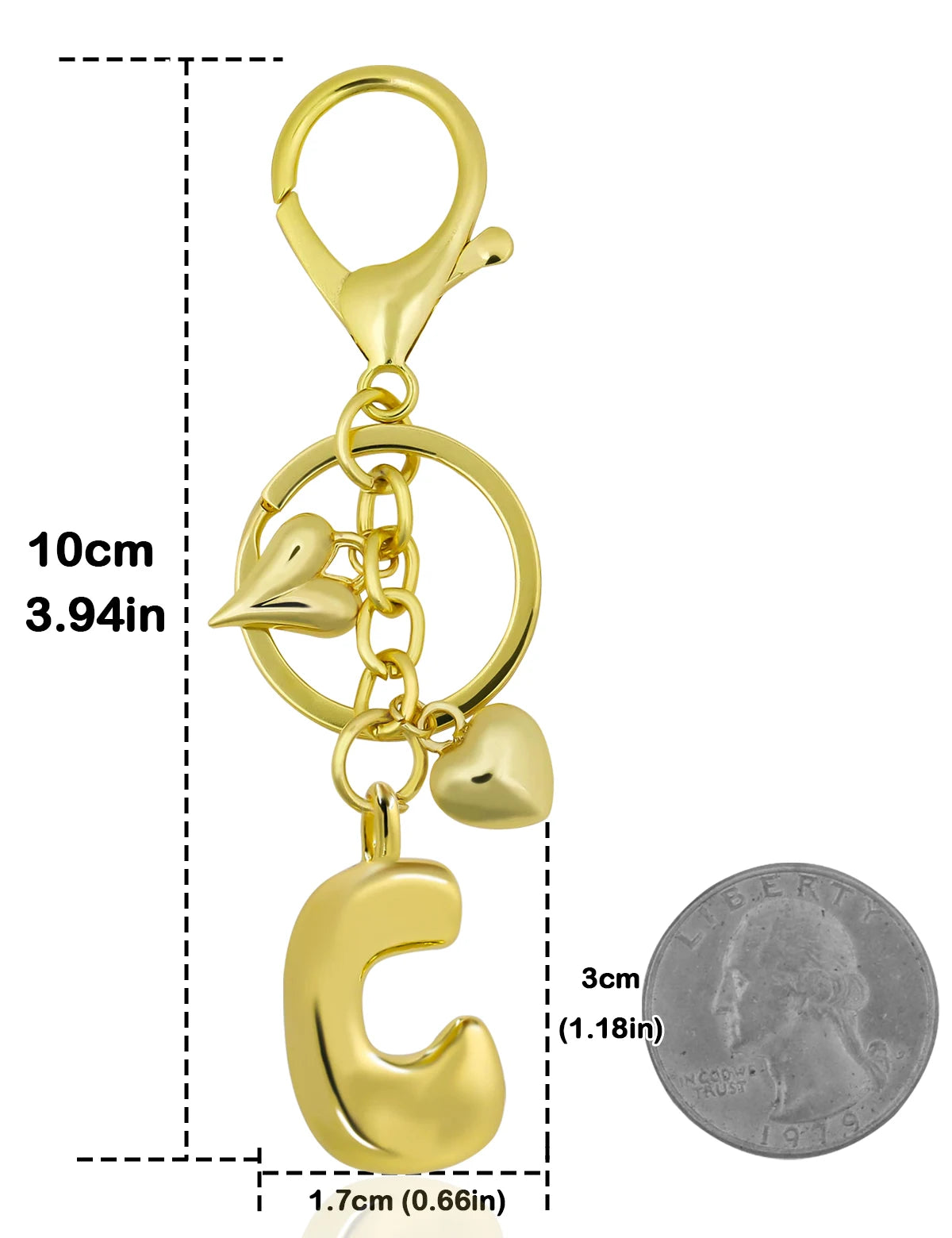 UniCrena Personalised Bubble Letter Keychain