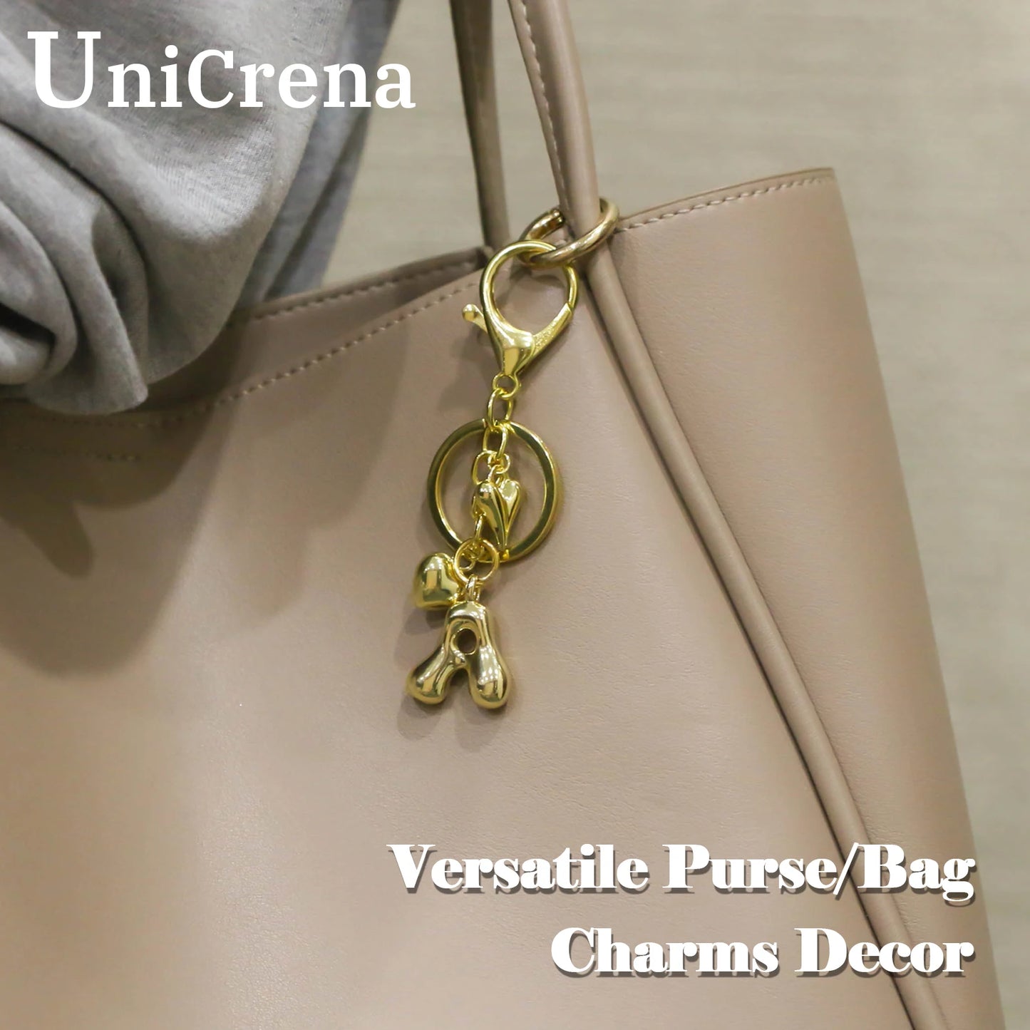 UniCrena Personalised Bubble Letter Keychain