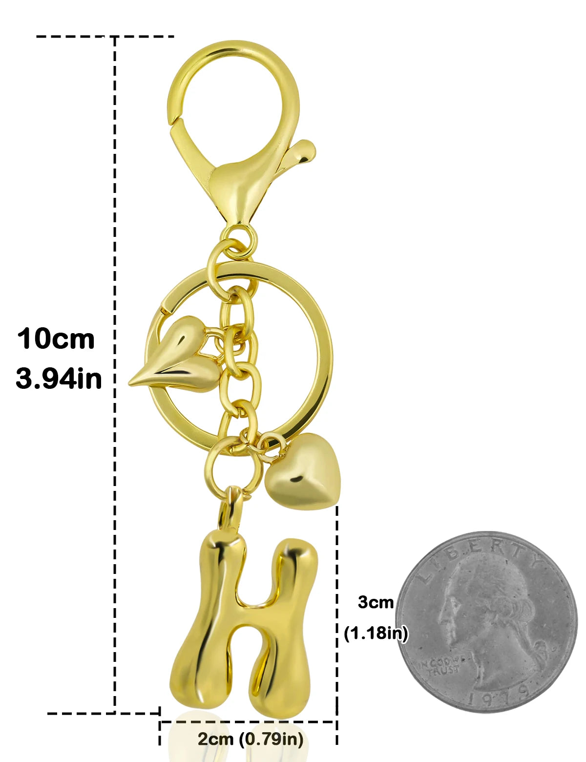 UniCrena Personalised Bubble Letter Keychain