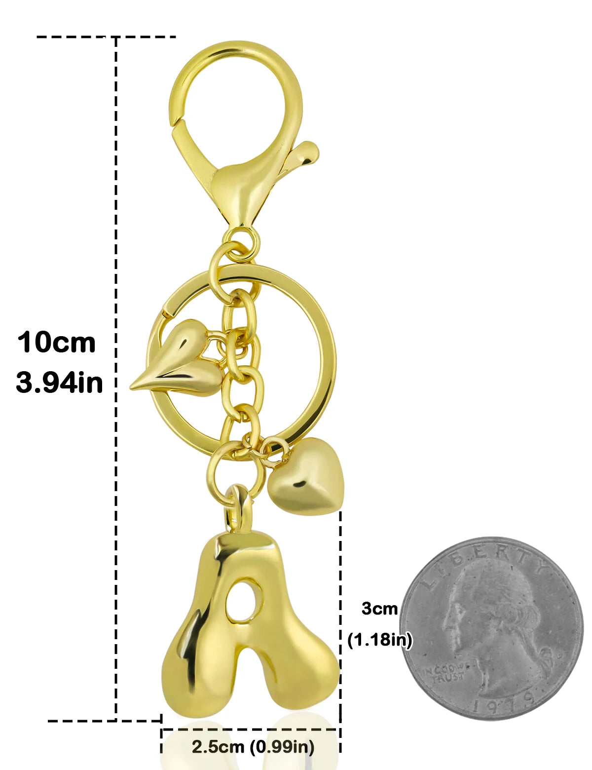 UniCrena Personalised Bubble Letter Keychain