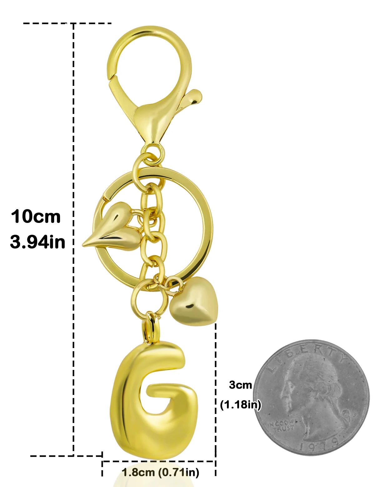 UniCrena Personalised Bubble Letter Keychain