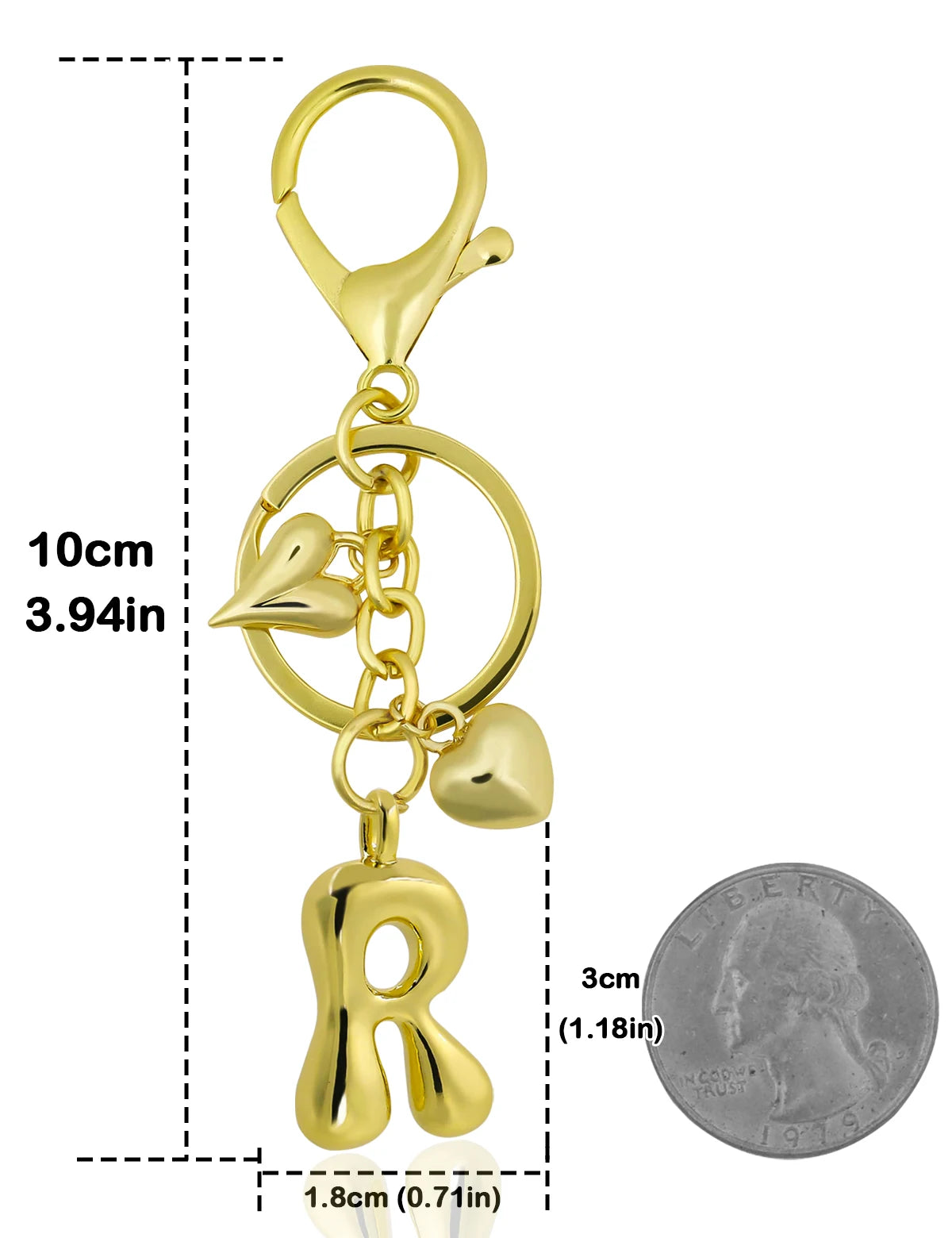 UniCrena Personalised Bubble Letter Keychain