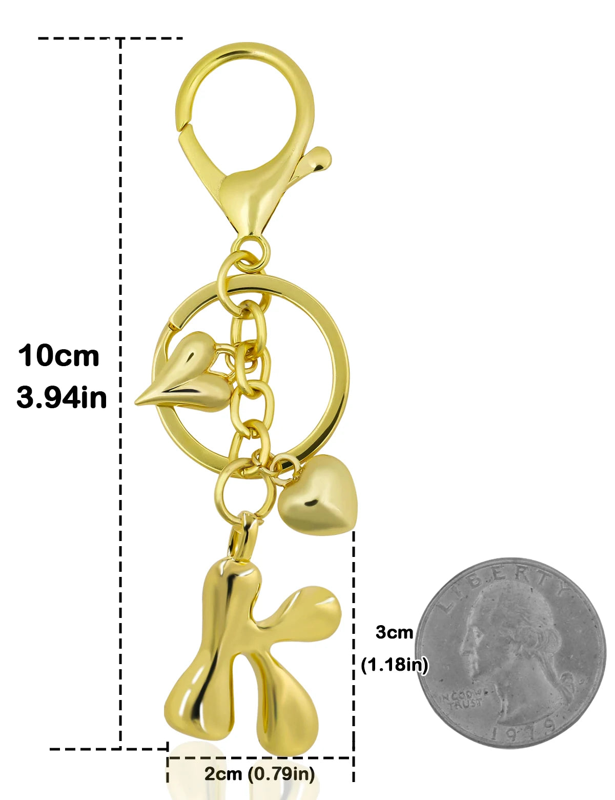 UniCrena Personalised Bubble Letter Keychain