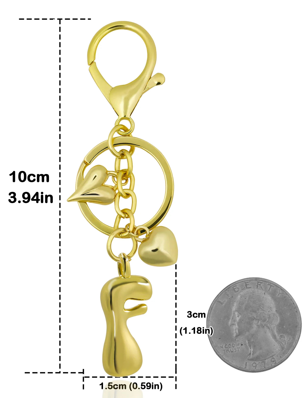 UniCrena Personalised Bubble Letter Keychain