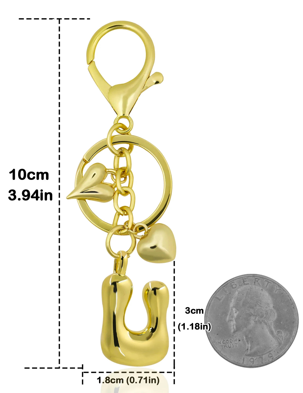 UniCrena Personalised Bubble Letter Keychain