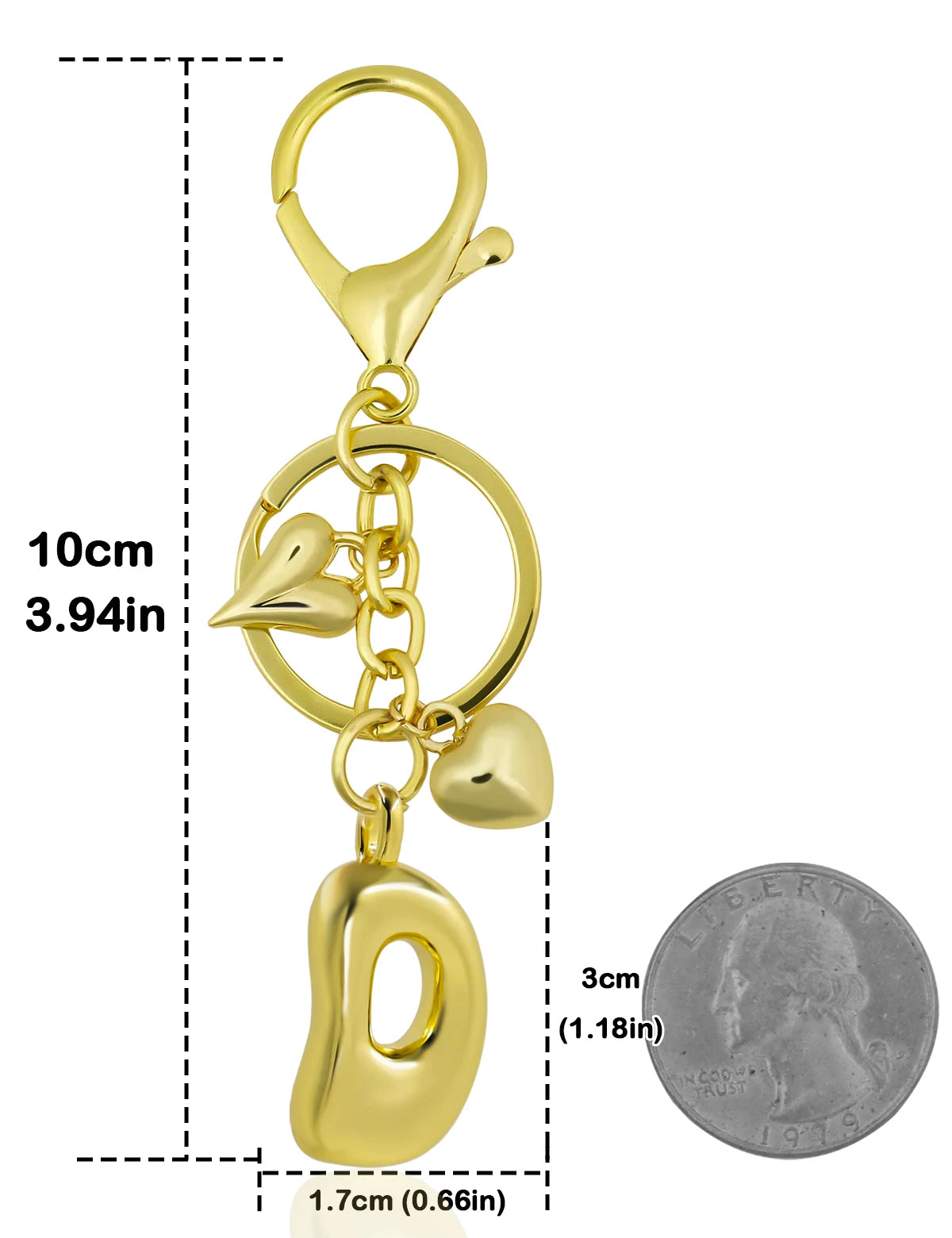 UniCrena Personalised Bubble Letter Keychain