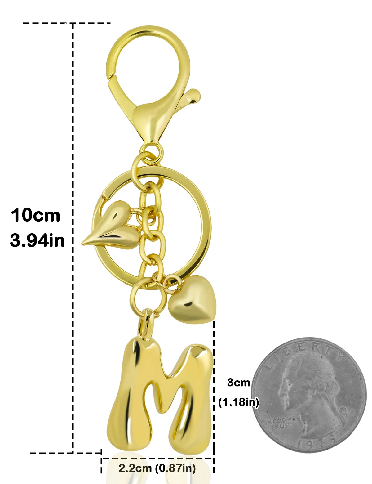 UniCrena Personalised Bubble Letter Keychain